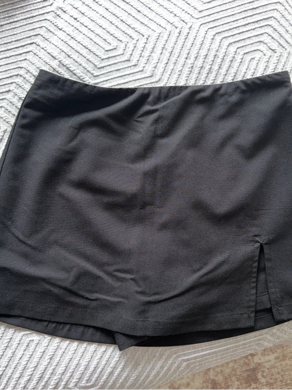 Women's Black Skort with Side Slit